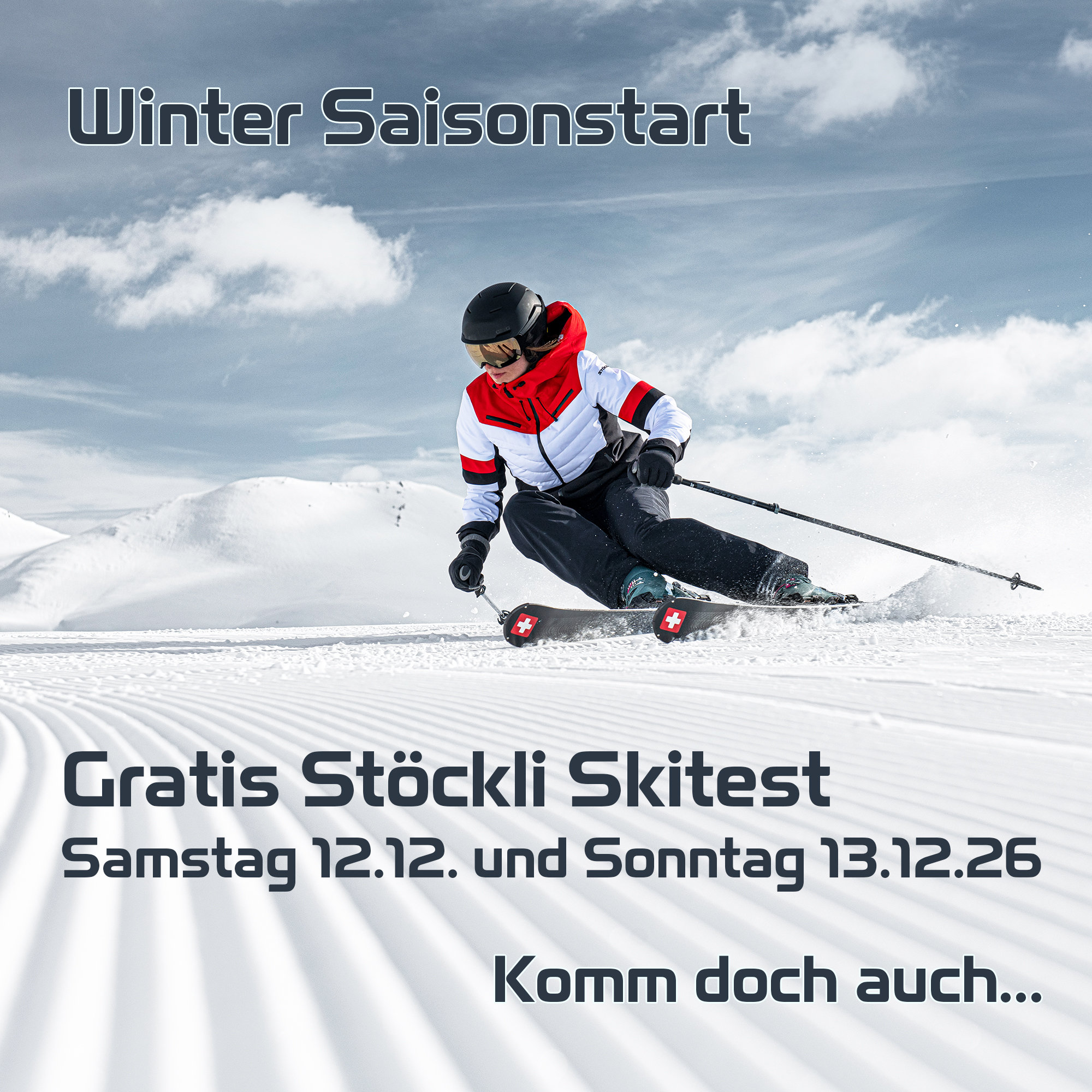 Gratis Stoeckli Skitest am 12. und 13 Dezember 2026 Wannihorn Sport Graechen